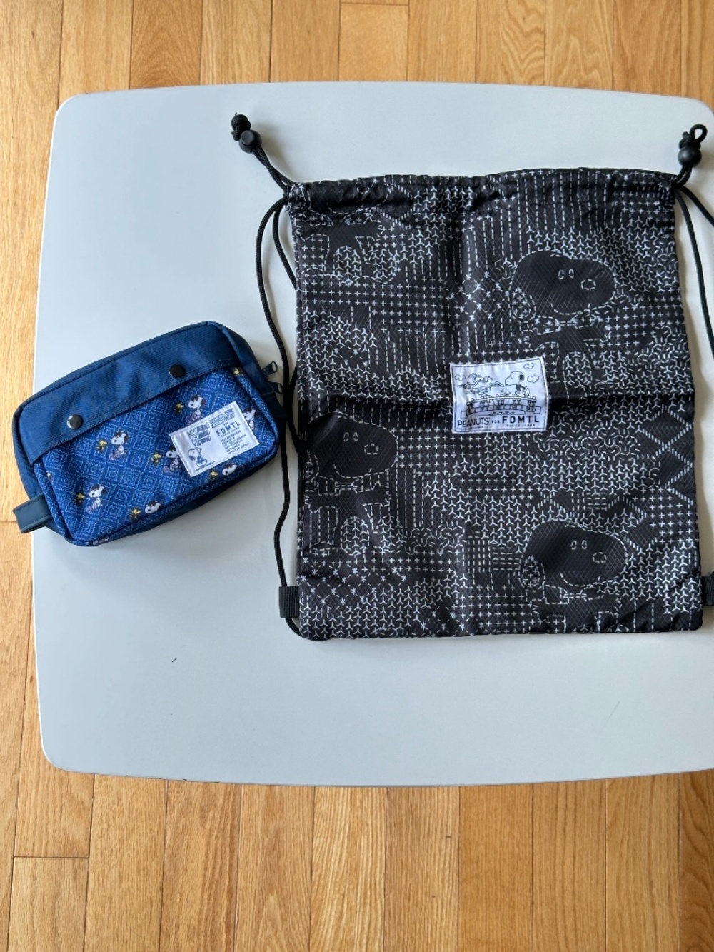 Snoopy PEANUTS x FDMTL Drawstring Bag and Pouch Clutch